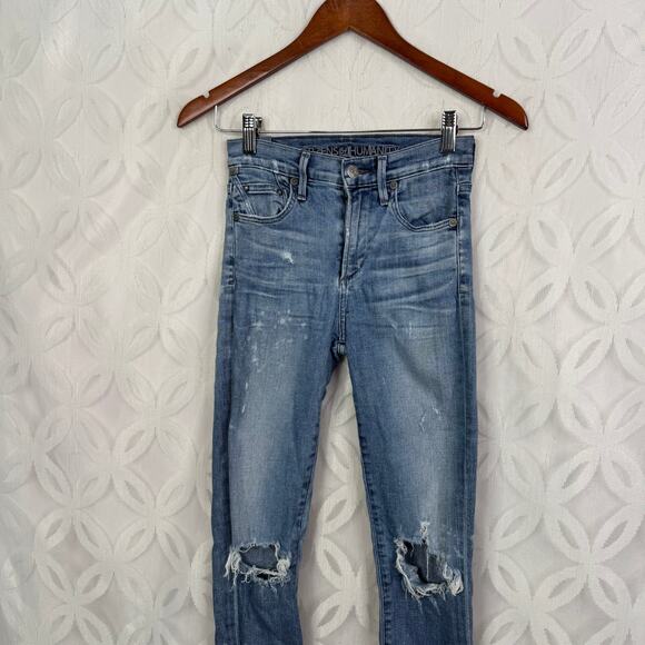 Citizens of Humanity Rocket High Rise Crop Skinny jeans in Distressed Fizzle 24 - Picture 15 of 16